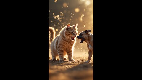 Sneaky Dog vs Bahadur Billi – Garden Mein Zabardast Muqabla! #ai #Shorts #trending