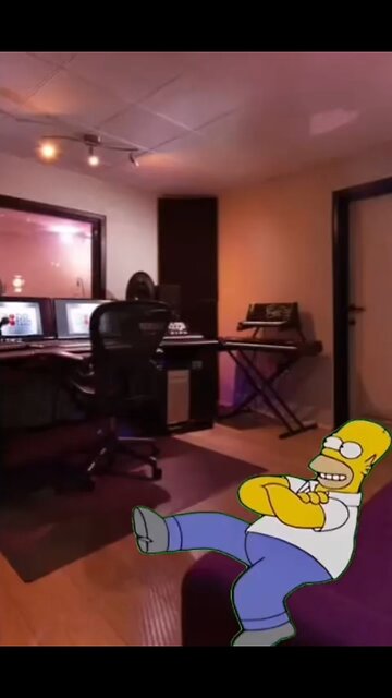 Homer feeling the music 😭
