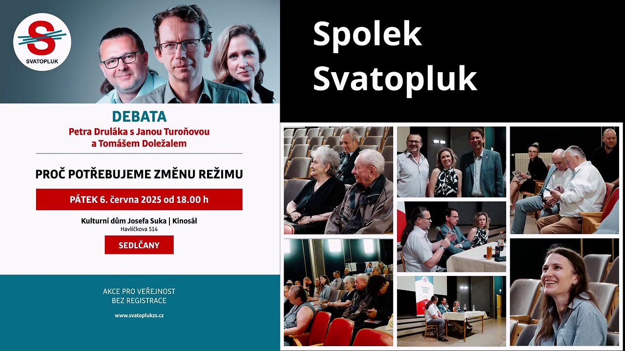 🇨🇿 PROČ POTŘEBUJEME ZMĚNU REŽIMU⁉️ 👉Petr Drulák, Jana Turoňová, Tomáš Doležal