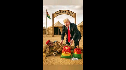 Trump Fun With Gold & Diamonds from Sleeping Ibrahim Traoré | Funny Desert Skit 🤣