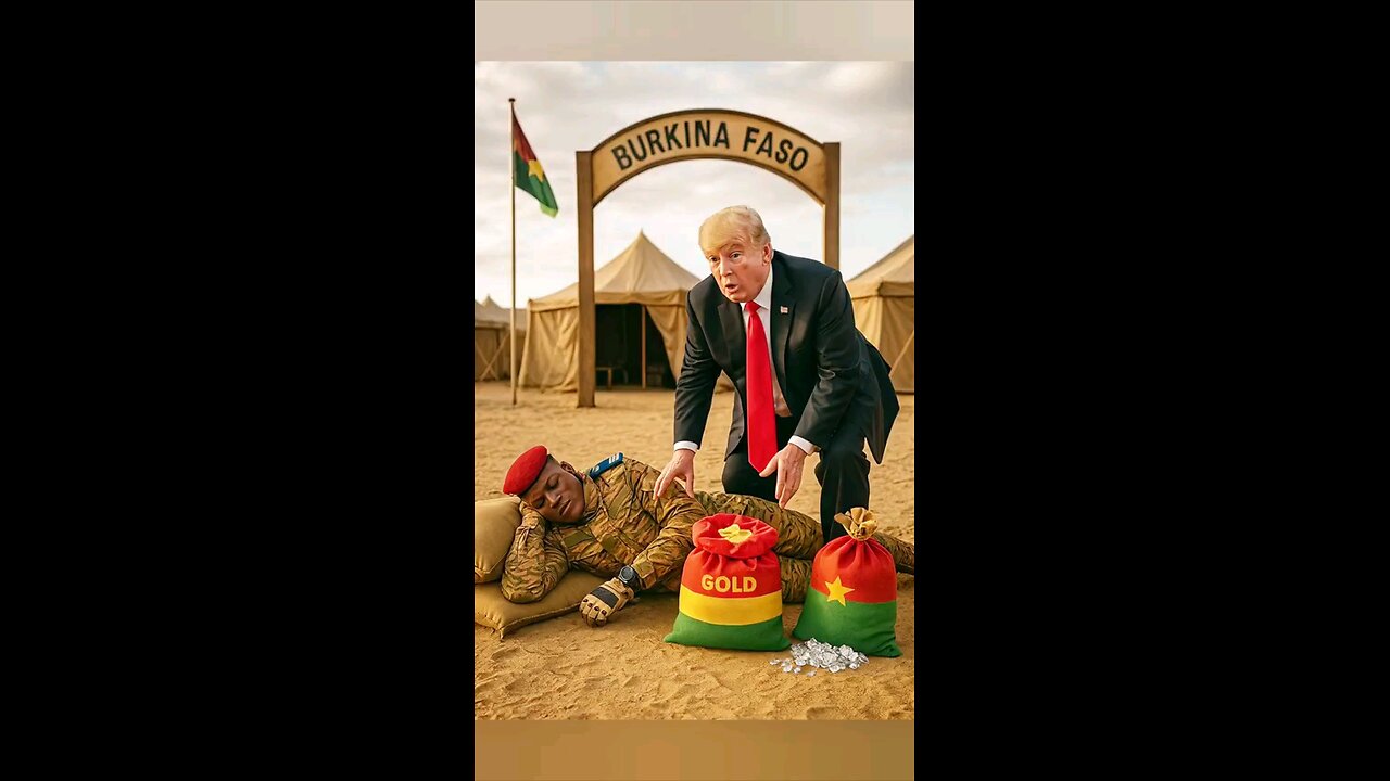 Trump Fun With Gold & Diamonds from Sleeping Ibrahim TraorĂ© | Funny Desert Skit đŸ¤£