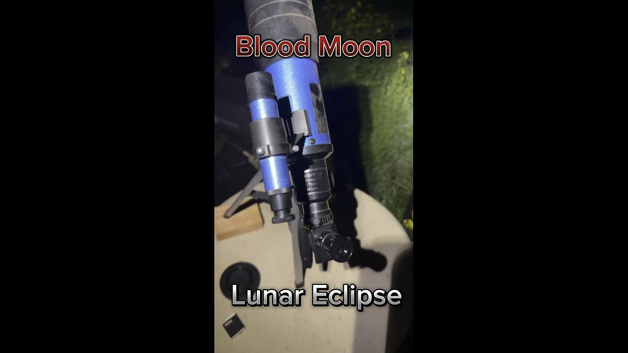 Blood Moon Lunar Eclipse 3-13-25. Amateur skills with a cheap telescope #moon #observation #fail