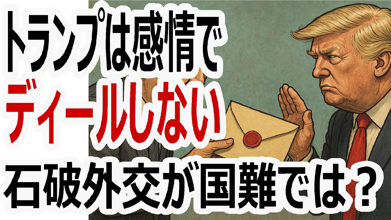 トランプは“感情”でディールしない——石破首相の甘えた外交戦略こそが日本の国難 #トランプ大統領 #石破首相 #関税