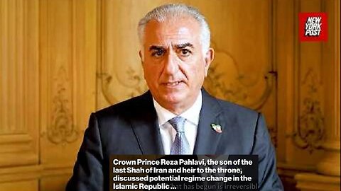 Exiled Iranian Crown Prince: The Iranian people are 'boots on ground' needed to overthrow the regime ~ by New York Post