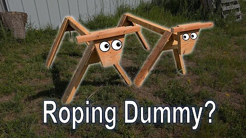 Saw Cow! Sawhorse Cow? DIY Roping Dummy Build