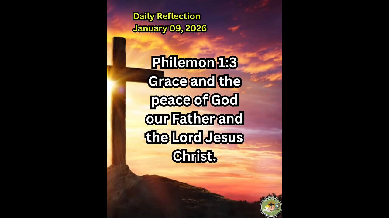 Daily Reflection January 09, 2026 #faith #bible #reflection