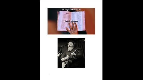 31 Days of Proverbs Chapter 25 by Keith Gorgas