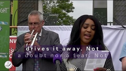HYMN - Trust and Obey by Estah Adeyemi at Christian Voice UK Open Air Prayer