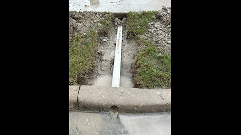 Drainage concrete curb coring