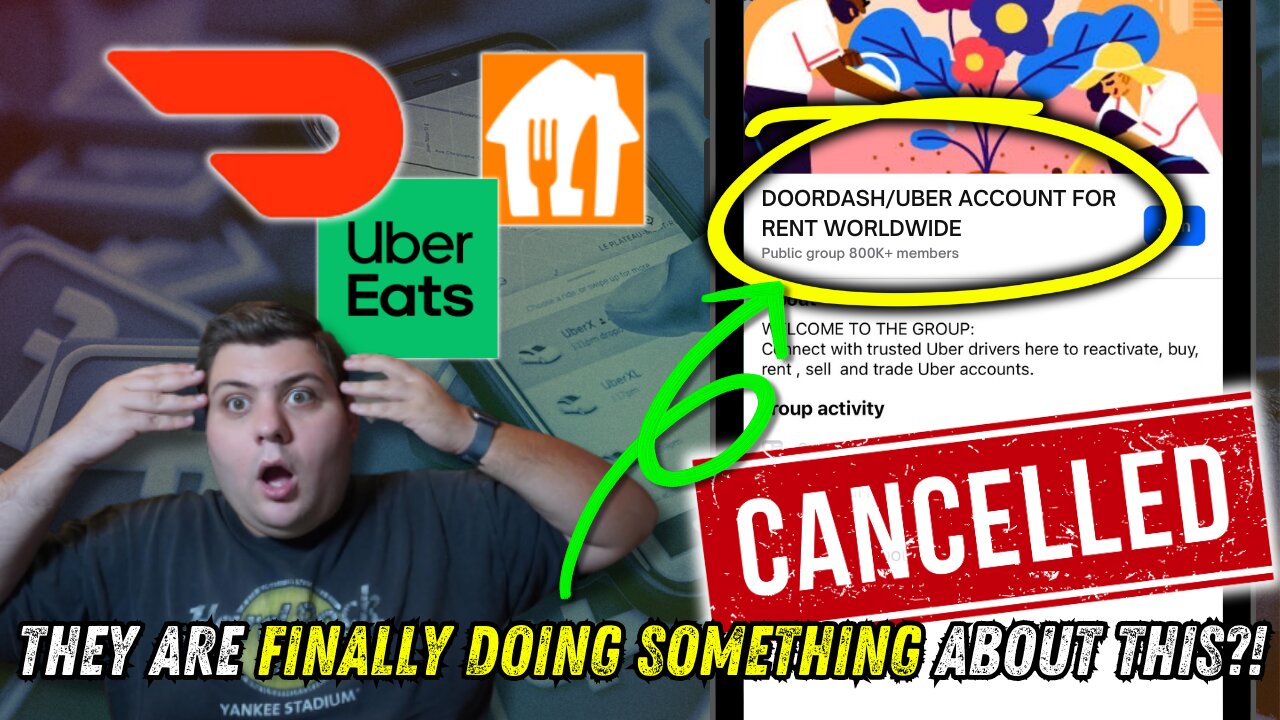 Facebook Groups EXPOSED for Renting Doordash and Uber Accounts! CANCELATION IMMINENT!!
