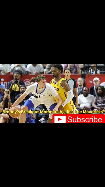 “Bronny’s Breakout Moments Against the Mavericks”