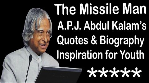 What Motivated APJ Abdul Kalam to Achieve GREATNESS?