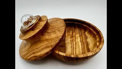 Woodturning a Lidded Jewelry Box From Stunning Olive Wood!