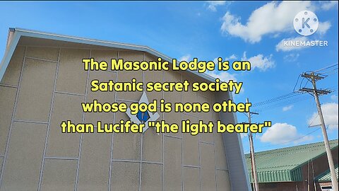 Shewing the Satanic Masonic Temple here in Bluffton Indiana