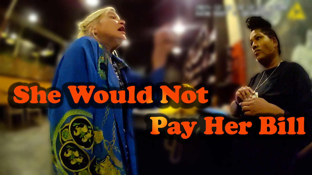 Drunk Customer Can't Pay Her Bill Restaurant Drama!