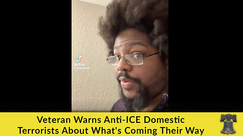Veteran Warns Anti-ICE Domestic Terrorists About What's Coming Their Way