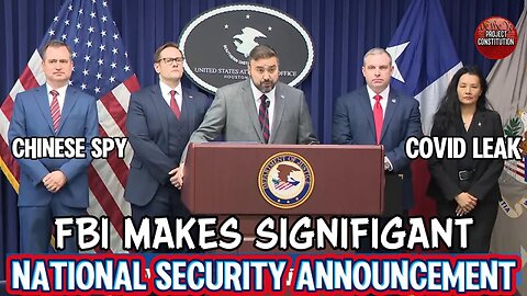 🚨BREAKING: FBI Makes 'Significant' National Security Announcement.