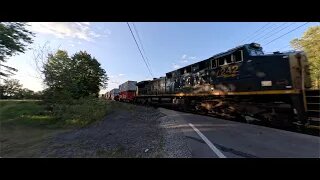 CSX M332 Intermodal/Manifest Mixed Freight Train from Lodi, Ohio September 6, 2025 on GoPro 13