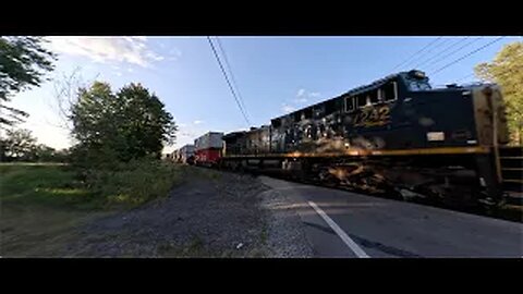 CSX M332 Intermodal/Manifest Mixed Freight Train from Lodi, Ohio September 6, 2025 on GoPro 13