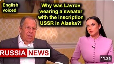 Why did Lavrov wear a sweater with the words USSR on it in Alaska?! Interview (Part 1)