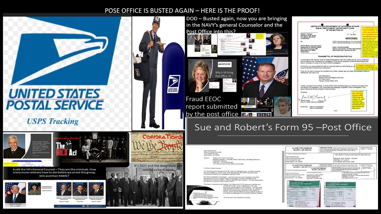 BUSTED AGAIN - Yes, the POST OFFICE IS CORRUPT TOO - Here is the hard evidence or ASK DR KLIEN