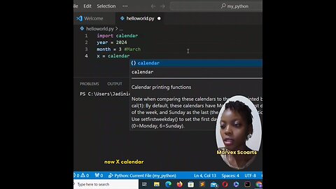 Python Tutorial For Beginners 💻 | How To Build A Calendar Project 👩🏻‍💻🚀