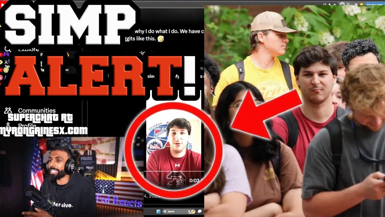 Campus Simptard Troller BLAMES Myron For Causing PTSD At Myron's Debate Event!