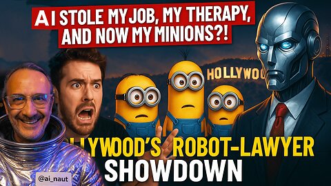 FRICKEN AI Stole My Job, My Therapy, and Now My Minions?! 😂 Hollywood's Robot-Lawyer Showdown!