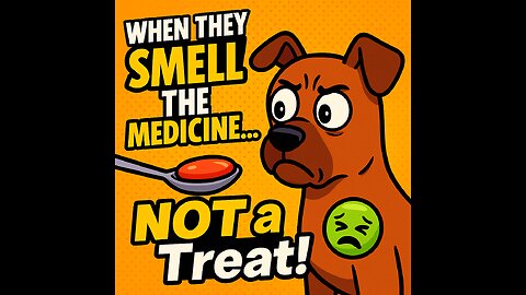 When Dogs Realize It’s Not a Treat… It’s Medicine!
