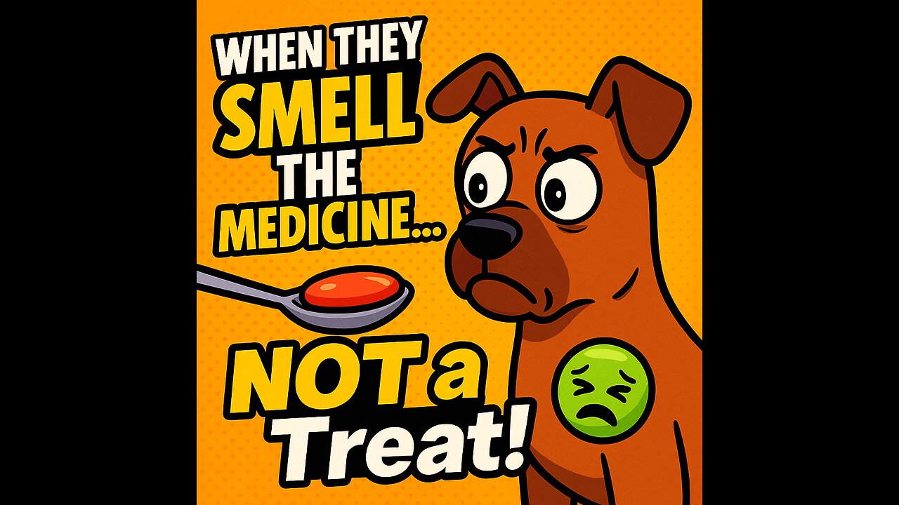When Dogs Realize It’s Not a Treat… It’s Medicine!