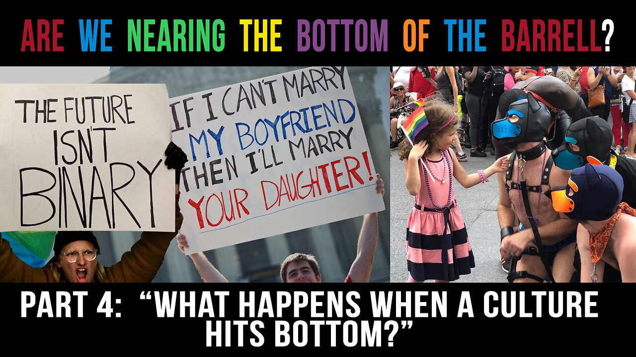 What happens when a culture hits the bottom? (Part 4)