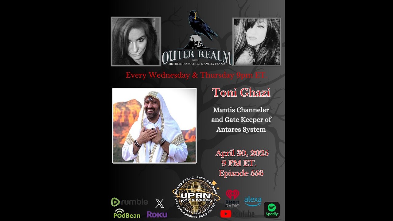 The Outer Realm - Channeling the Mantis, Energy Work, Synchronicities, Crystal Skulls with Toni Ghazi