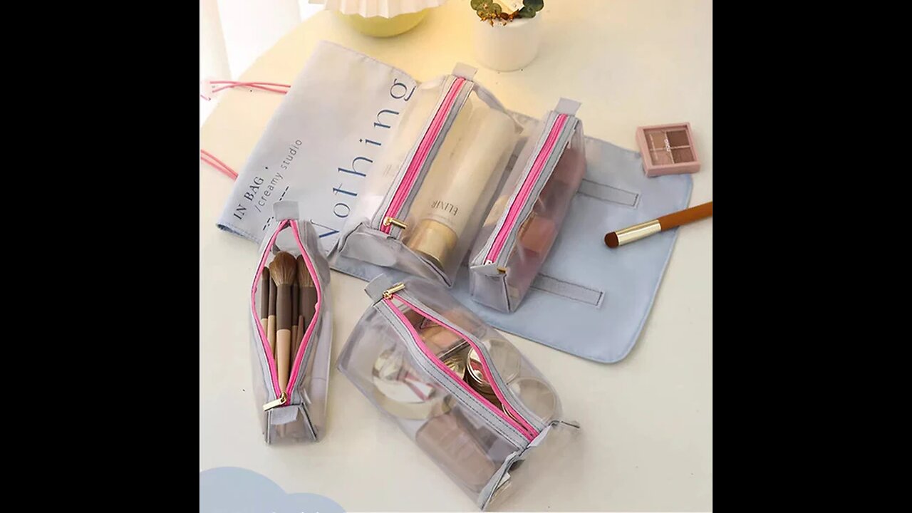 Portable Large Capacity Foldable and Detachable Travel Cosmetic Bag
