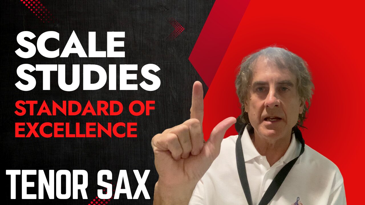 Page 42 - Scale Studies Tenor Saxophone Tutorial from the Standard of Excellence Book 1