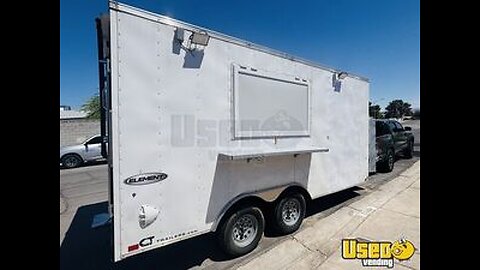 2024 8.5' x 16' Kitchen Food Concession Trailer w/ Pro Fire System for Sale in Nevada!