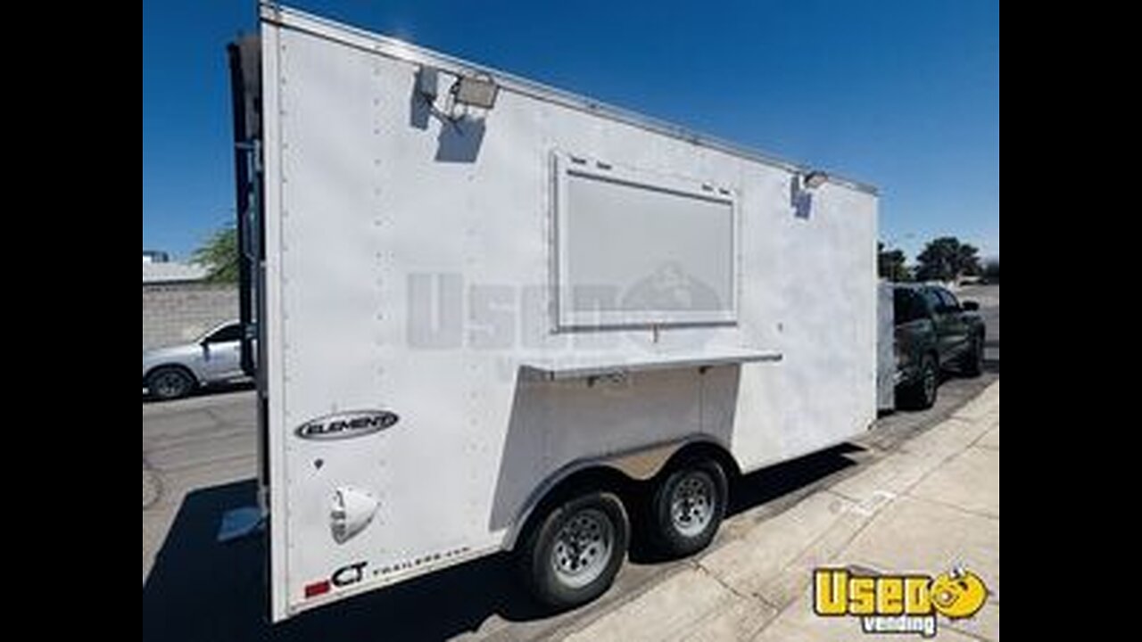 2024 8.5' x 16' Kitchen Food Concession Trailer w/ Pro Fire System for Sale in Nevada!