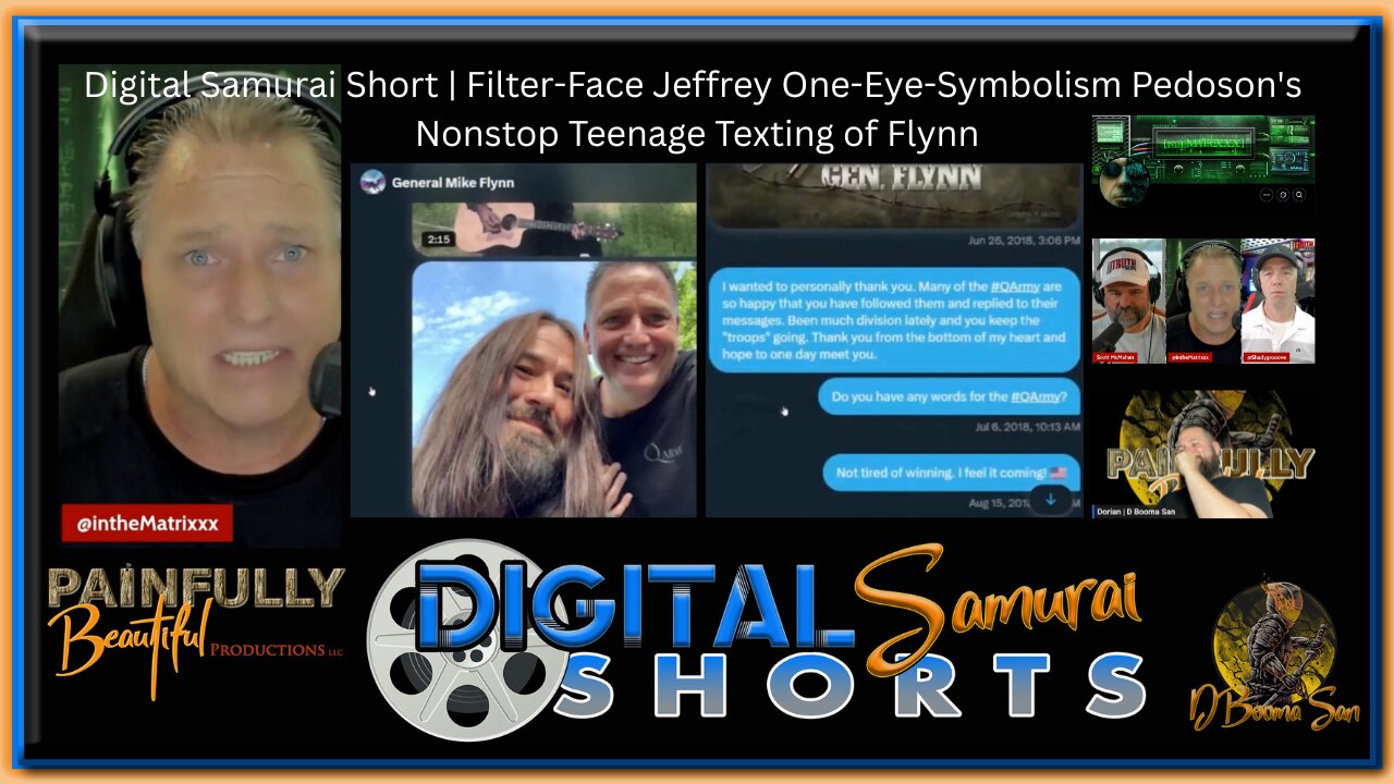 Digital Samurai Short | Filter-Face Jeffrey One-Eye-Symbolism Pedoson's Nonstop Teenage Texting of Flynn