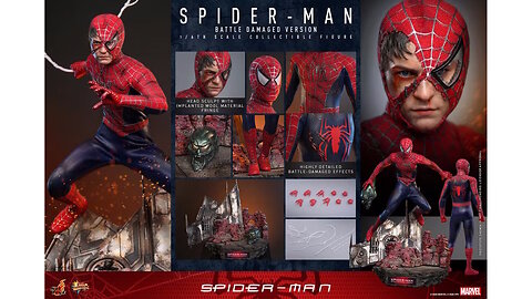 Spider-Man - Spider-Man Battle Damaged 1/6 Scale [Hot Toys]