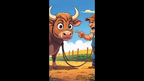 Man Is Beating Cow
