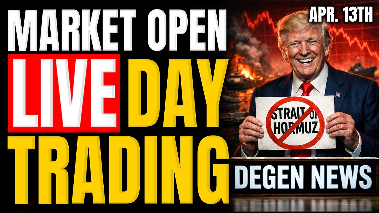 LIVE DAY TRADING: Trump Crashes Stock Market, Breaking Iran News & The Upcoming Week