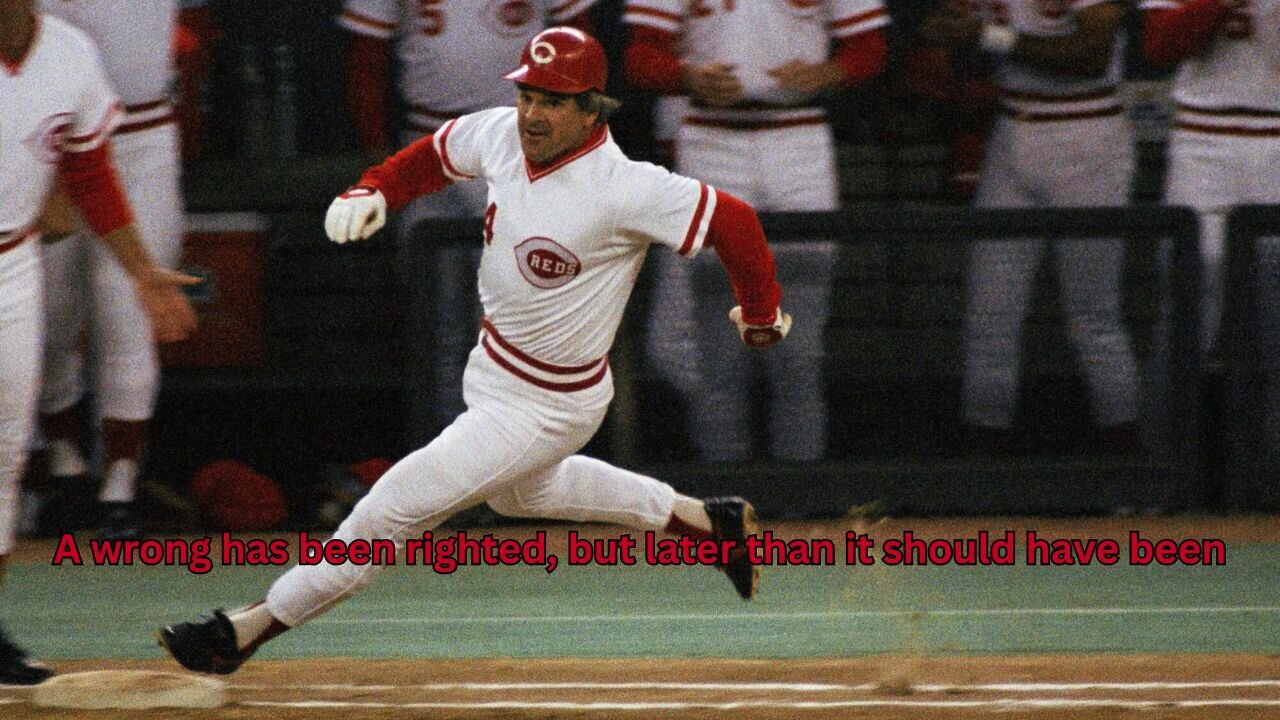 Pete Rose is now being allowed to be inducted into the MLB Hall of Fame