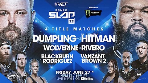 Power Slap 13: Dumpling vs Da Hawaiian Hitman | 4 TITLES MATCHES 🏆 | Official Match Promo