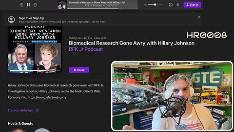 RFKJ podcast with Hillary Johnson (May 7 2022) Osler’s Web ME CFS AIDS (plus some Housatonic notes)
