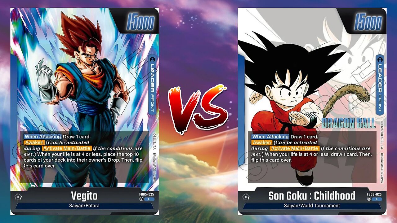 Dragonball Fusion World Online Vegito VS Son Goku Mini DA!!