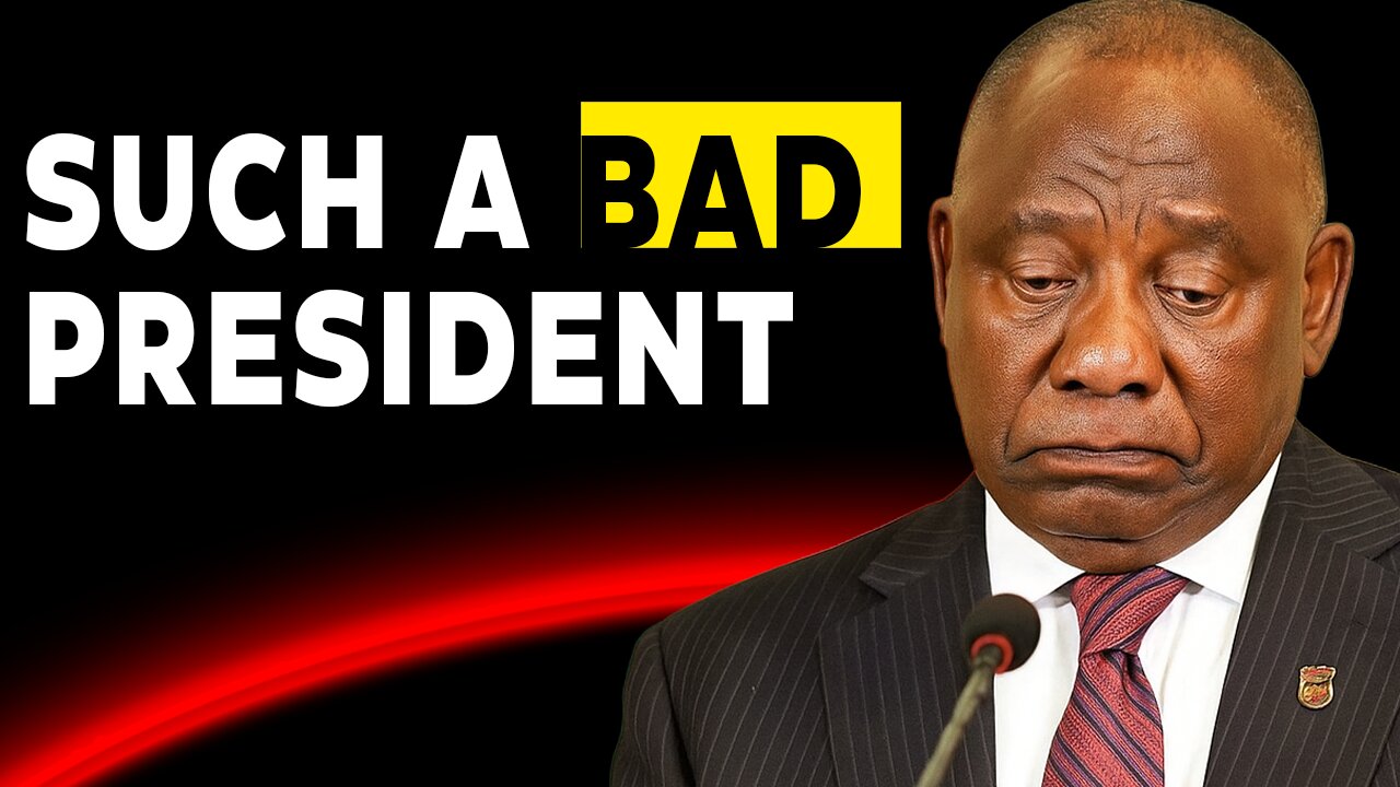 Cyril Can't Understand Why South Africans HATE Him