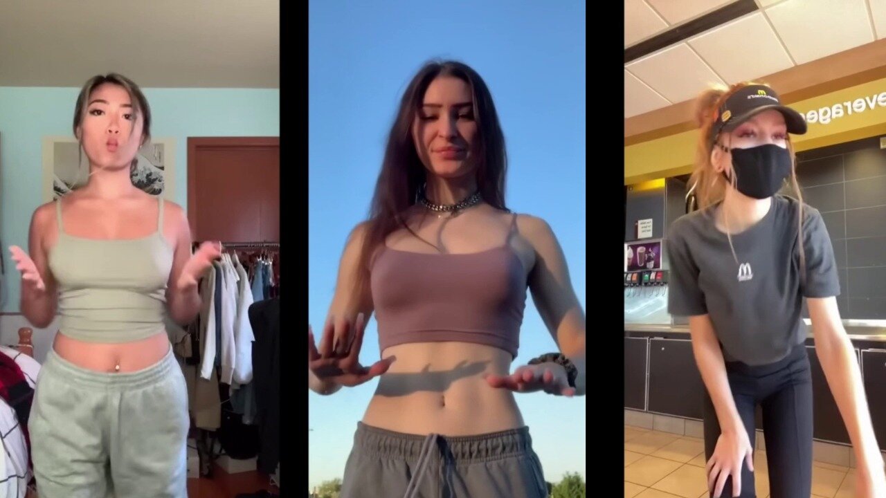 No Bra Tiktok challenge ❤️ClipchampGirls 2025