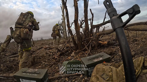 The third assault unit entering Andriyivka