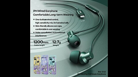 In-Ear Wired Earbuds with Microphone, with Type-C _ Lightning Jack, for Phone, Laptop & Tablet
