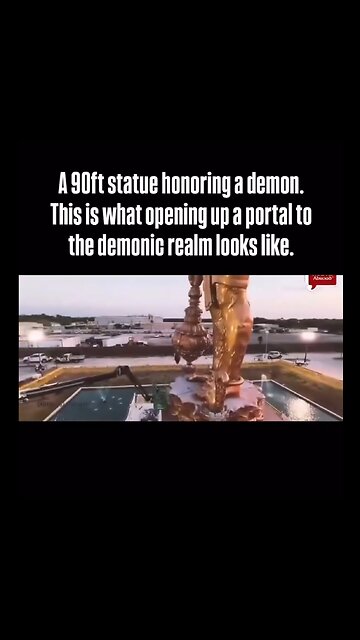90 ft demon statue in texas