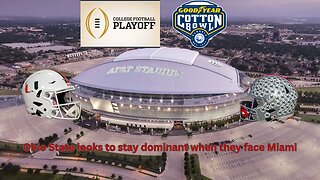 The Cotton Bowl sees Ohio State facing Miami in the Buckeyes defending their title